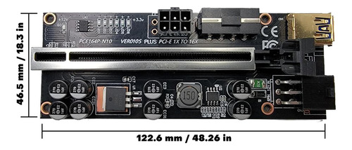Nerd Gearz 6 Pack Pci-e 16x A 1x Gpu Ver010s Más Elevador (d