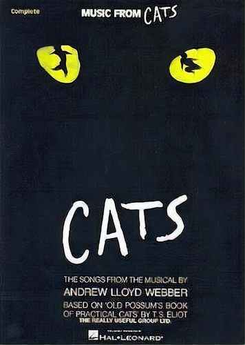 Cats, De Andrew Lloyd Webber. Editorial Hal Leonard Corporation, Tapa Blanda En Inglés