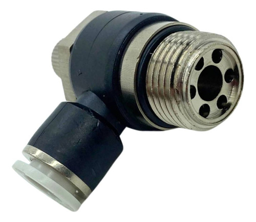 Kit 15 Unid Reguladora De Fluxo Pneumático 10mm X R. 1/2 Bsp