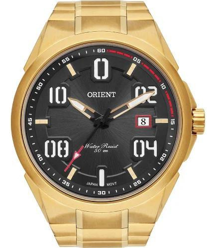 Relógio Orient Analógico Dourado Masculino Mgss1247p2kx