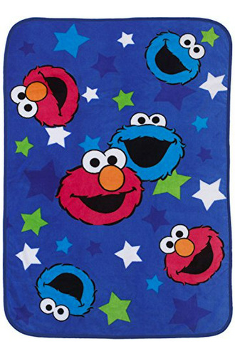Manta Infantil  - Elmo Y Cookie Monster.