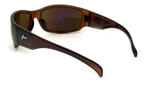 Rusty Nash Anteojos De Sol Gafas Envolventes Antirreflejo Lente Marrón Armazón Marrón