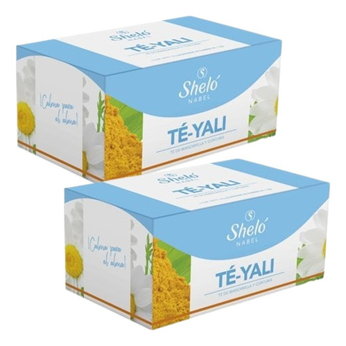 Té-yali Sheló Nabel Manzanilla Con Cúrcuma 2 Pack