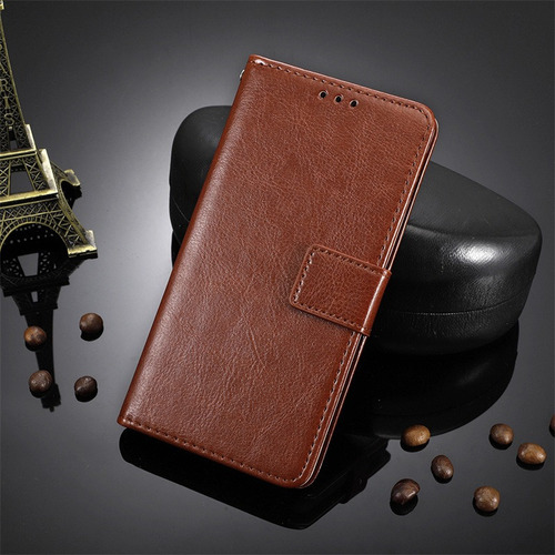 Funda Tipo Cartera De Piel Con Tapa Para Motorola E32