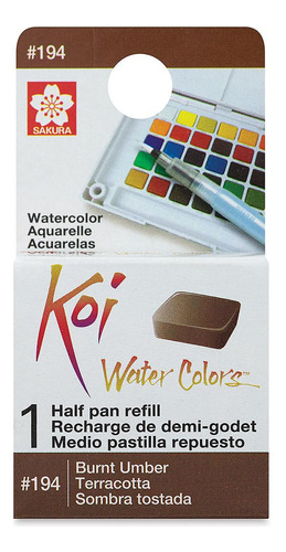 Aquarela Koi Brunt Umber 194 Pastilha