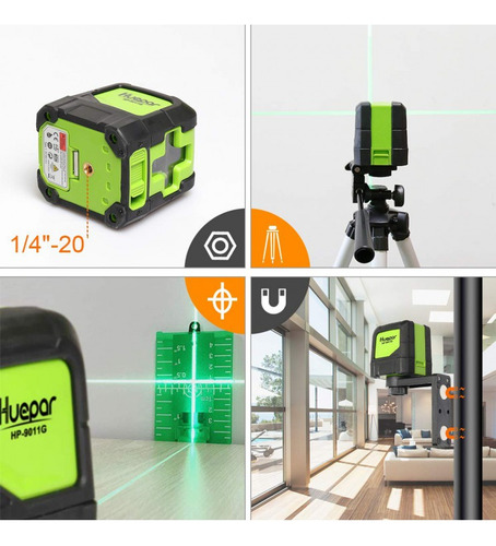Nível A Laser Verde Hupar (bosch Makita) Construção Piso