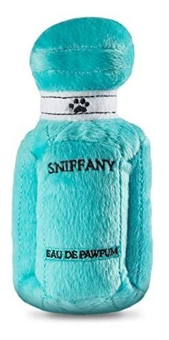 Peluche Para Perro Parodia Perfume Sniffany Pawfum Aqua Blue