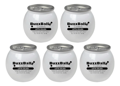 Buzzballz 200 Ml Lotta Colada 5pack Listo Para Beber
