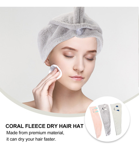 Toalla De Secado Rápido, Toalla Para Secar El Cabello, 3 Uni