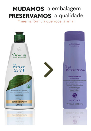 Kit Tratamento Capilar Pós Progressiva Aminoácidos Arvensis