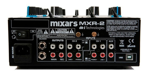 Mixars Mxr-2 Mixer D J2 Canales Consola Mezcladora