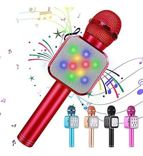 Micrófono De Karaoke Inalámbrico Bluetooth 5 En 1 Mic...