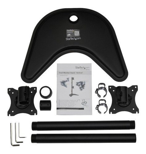 Soporte Vertical Para 2 Monitores Armbarduov Color Negro