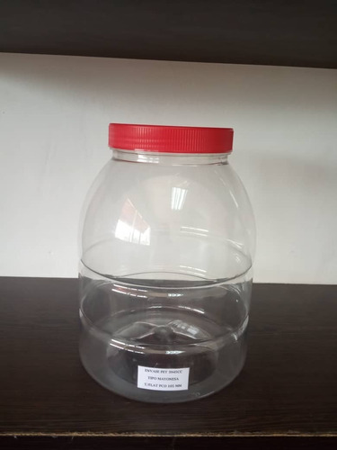 Envase Plastico 3.945kg Redondo Condimentos Transparente