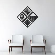 Comprar Cuadro Decorativo Abstracto Minimalista Madera Calada Mdf