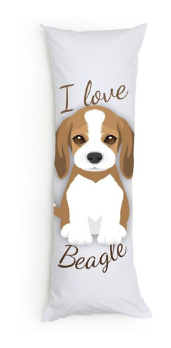 Fronha Travesseiro Corpo Xuxão Estampada Pet - Beagle
