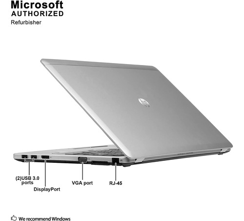 Hp Elitebook Folio 9480m, Intel Core I5, 8gb Ram, 500gb Hdd Plateado (Reacondicionado)
