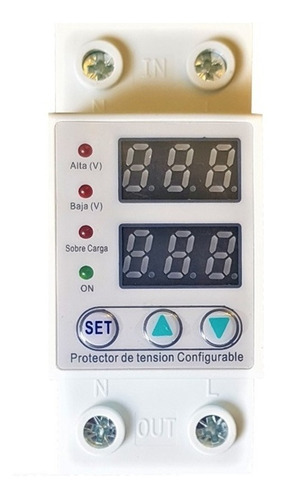 Protector De Tension Alta Y Baja Display Riel 63a Din Gralf