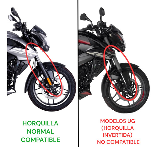 Tapabarro Delantero Para Bajaj Pulsar Ns 200 Azul Mtc