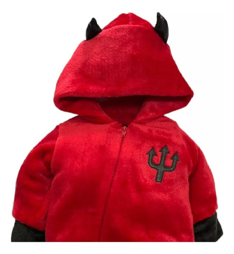 1 Mameluco Bebe Halloween Diablito