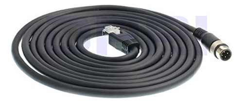 Conector Ethernet Drri M12 De 4 Pines Con Código D Macho A R