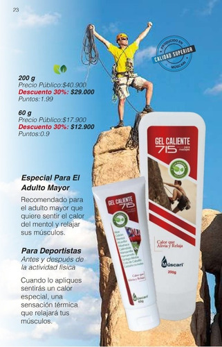 715 Gel Caliente 200g De Múscari