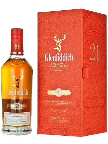 Whisky Glenfiddich 21 Años Rhum Cask Finish 700ml En Estuche