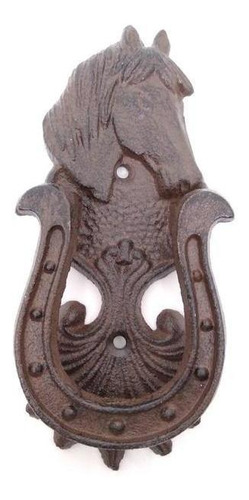 Figura Decorativa Golpeador Puerta Diseño Cabeza Caballo.