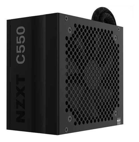 Fuente Gamer Nzxt C550 Semi Modular 550w Real 80 Plus Bronze Color Negro