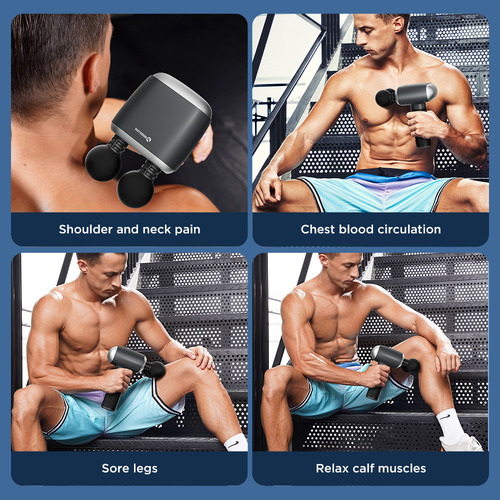 Heads Hot With Electric Massage Compress Gun Booster Dual