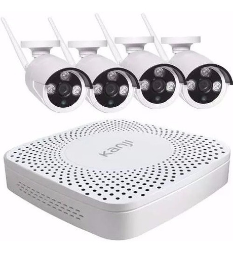 Kit Seguridad Nvr Dvr Inalambrico + Hd1tb + 4 Camara Ip Wifi