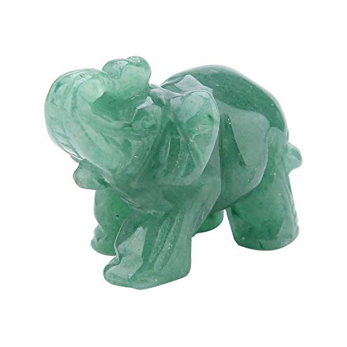 Elefante Tallado Jade De 2 Pulgadas, Figura De Cristal ...