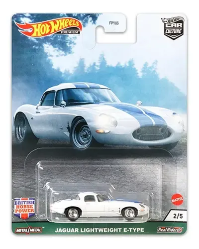 Jaguar Lightweight E-type Hot Wheels Premium 1:64 Blanco | Cuotas