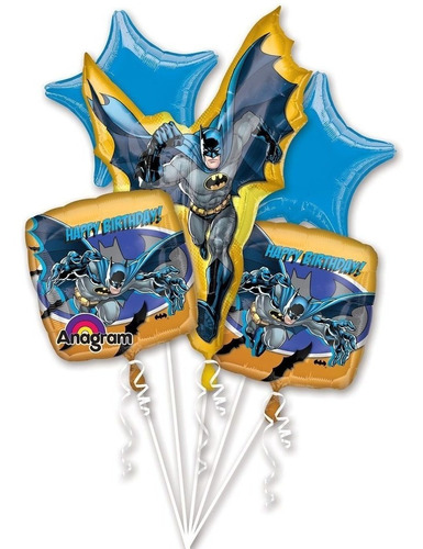 Globos X 5  Batman  A1008