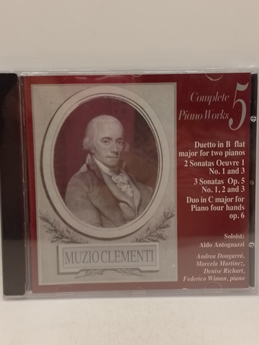 Clementi Complete Piano Works N.5 Cd Nuevo. 