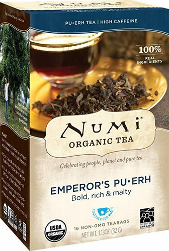 Pu-erh Té De Numi Orgánica Emperador, Box 16 Conde De Bolsit