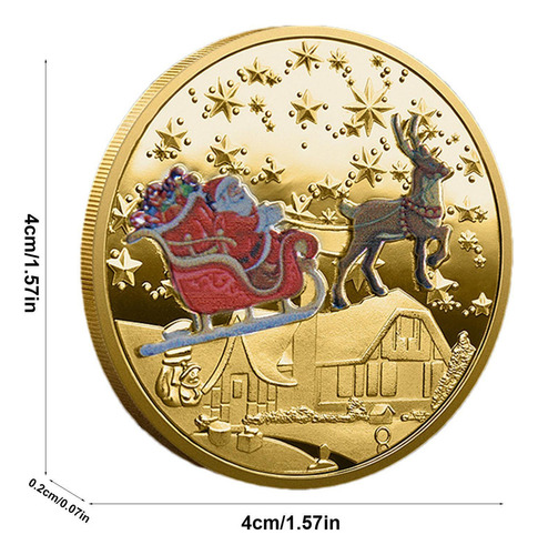 A Moneda De Navidad Moneda De Desafío De Navidad Moneda