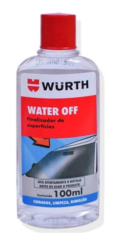 Water Off Repelente De Agua Para Vidrios 100ml Wurth