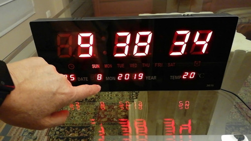 Imagen 2 de 8 de Reloj Digital Mesa Reloj Mesa Reloj De Sobremesa Despertador