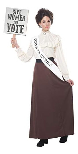 California Costumes Disfraz De Sufragista Inglesa Para Mujer