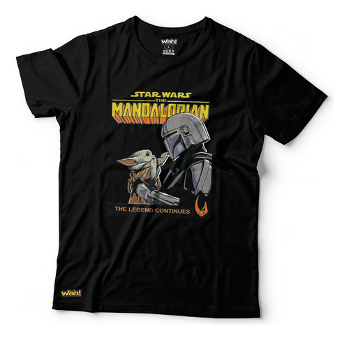 Remera Mandalorian. Diseño Exclusivo De Wah! %100 Algodón