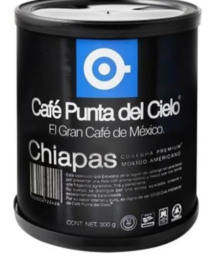 Café Punta Del Cielo Chiapas Americano Premium 300g (1 Lata)