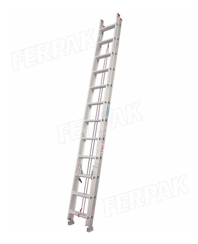 Escalera Aluminio Extensible Ferpak 24 Escalones 136kg