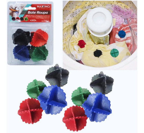 Kit 8 Bolinhas Tira Pelos Esfera Maquina De Lavar Roupas