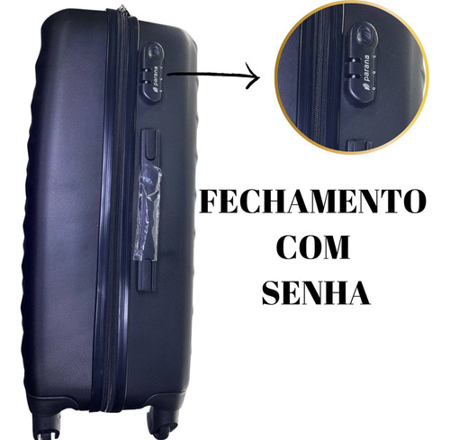 Bolsa de viaje rígida con borde de ABS de 10 kg, color negro