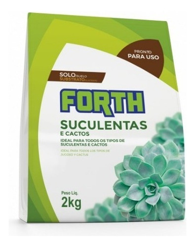 Substrato Terra Especial Cactos Suculentas 2kg Forth Jardim