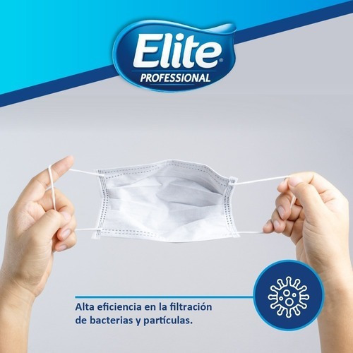 Mascarilla Desechable 50u Elite Professional