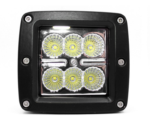 Faro Caminero. Rectangular. 6led 18w 85mm