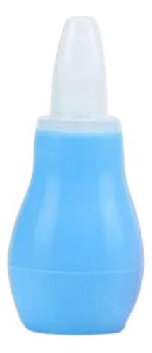 Aspirador Nasal Para Bebês Silicone Azul