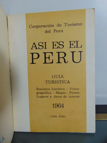 Adp Así Es El Perú Guia Turistica / Lima 1964 (Usado)